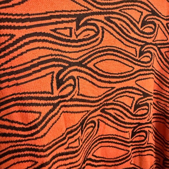 Scotch & Soda Crewneck Orange Black Knit Sweater Women's Size S - Picture 2 of 11